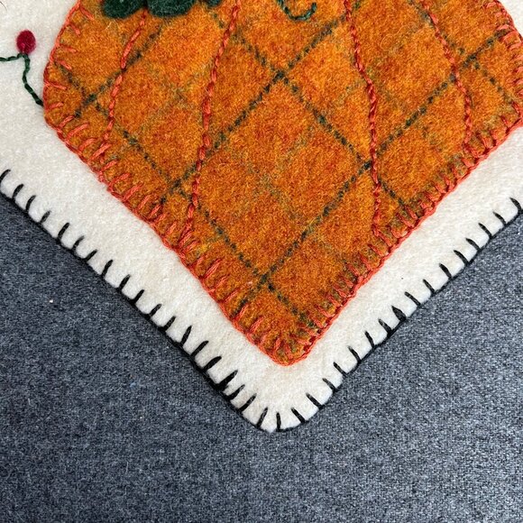 Vintage Hand Stitch Patch Work Heart Decorative Decor Pumpkin Bird Lights - Picture 7 of 7